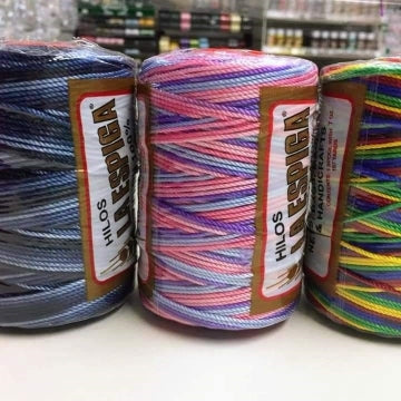 Nylon Omega - Strong 100% Cord for Fine Crochet and Crafts, macrame, sizes, from thinnest to thickest, include: #2, #3, and #18.